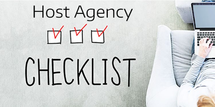 Host Agency Checklist for Travel Agents