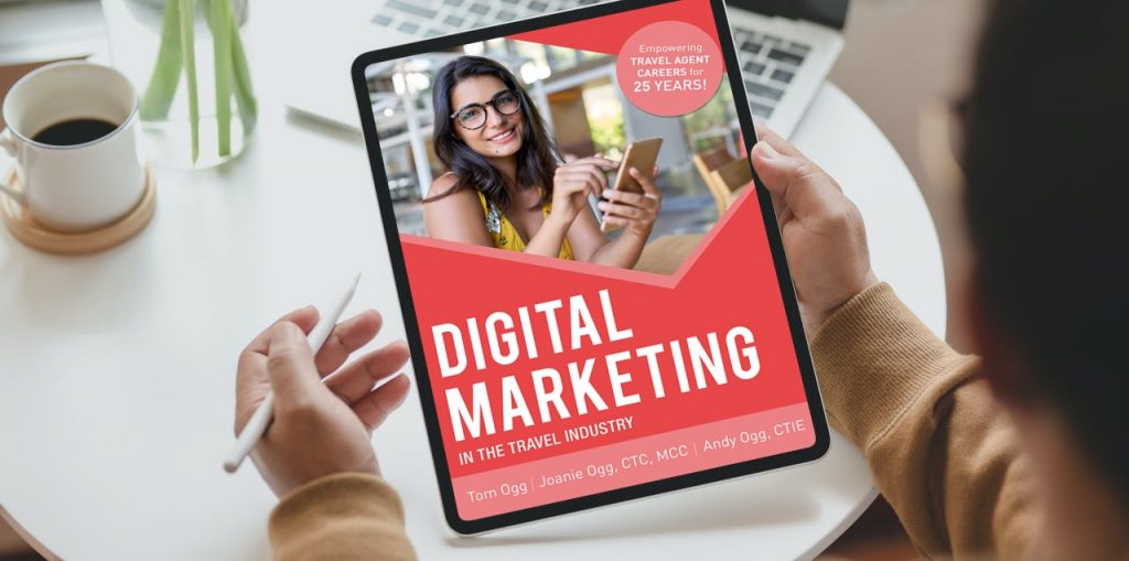Digital Marketing in the Travel Industry Book Available at HomeBasedTravelAgent.com - iPad