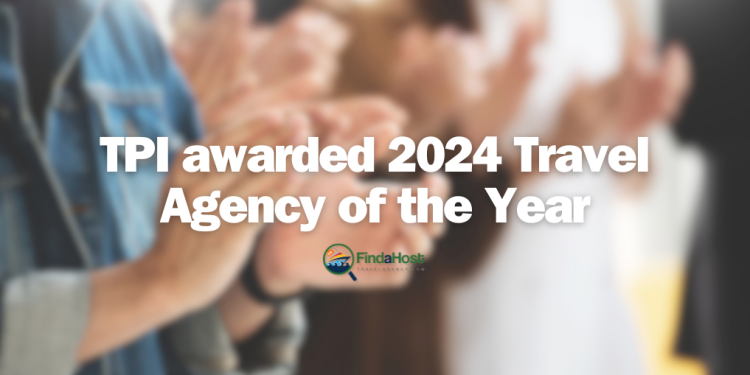 TPI awarded 2024 Travel Agency of the Year